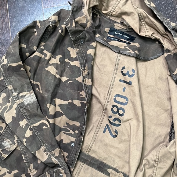 Zara Man Fall Camo Jacket - Picture 4 of 5